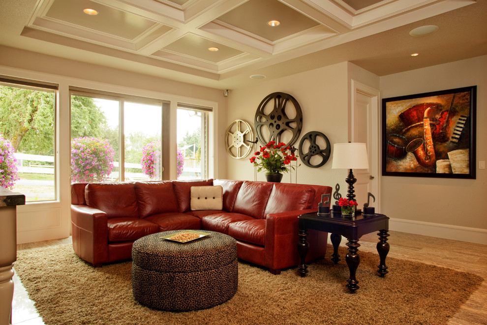 awesome-pier-one-film-reel-wall-dacor-decorating-ideas-images-in-home-theater-traditional-design-ideas